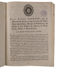 [Diocèse de Strasbourg] Collection de mandements. Sammlung von Verordnungen.