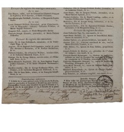 Affiches, annonces et avis divers de la ville de Strasbourg. 4 numéros.