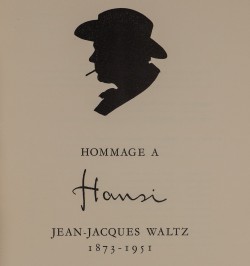 Hansi 1873-1951. Saisons d'Alsace n°1 de 1952.