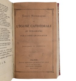 Essais historiques et topographiques sur l’église cathédrale de Strasbourg.