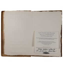 Le livre sculpté de la cathédrale de Strasbourg.