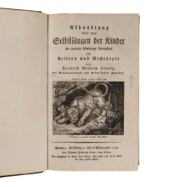 Abhandlung über das Selbstsäugen der Kinder.
