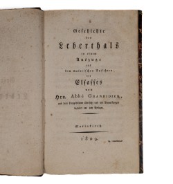 [Val d'Argent/Lièpvre] Geschichte des Leberthals.