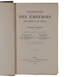 L'expression des émotions chez l'homme et les animaux.