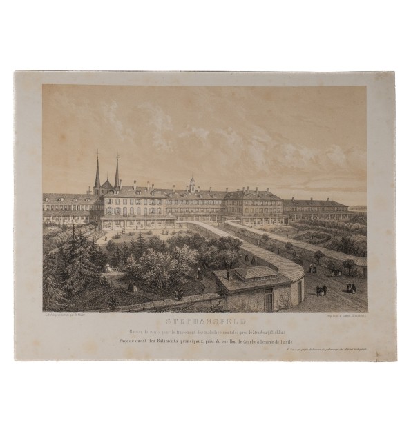 Stephansfeld, maison de santé pour le traitement des maladies mentales, près de Strasbourg.