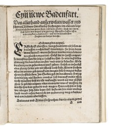 [Balnéothérapie] Eyn newe Badenfart.