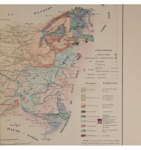 Description minéralogique et géologique des régions