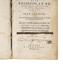 Histoire de l'Estat de la Religion, et Republique