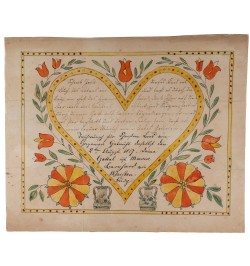 Souhait de baptême. Wissembourg 1817.