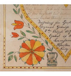 Souhait de baptême. Wissembourg 1817.