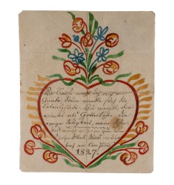 Souhait de baptême. Lehmbach 1827.