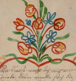 Souhait de baptême. Lehmbach 1827.