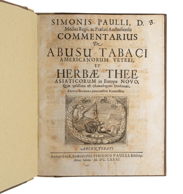 [Le tabac & le thé] Commentarius de abusu Tabaci...