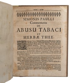[Le tabac & le thé] Commentarius de abusu Tabaci...
