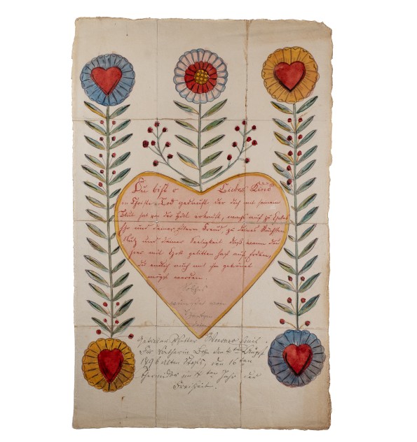 Souhait de baptême. Alsace. 1796.