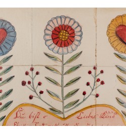 Souhait de baptême. Alsace. 1796.