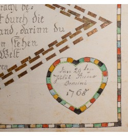 Souhait de baptême. Strasbourg. 1768.