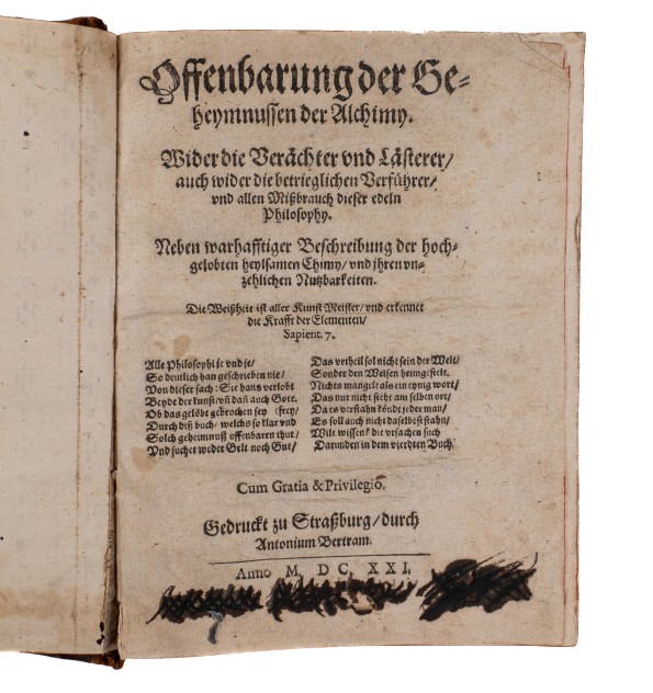 Offenbarung der Geheymnussen der Alchimy.