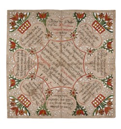 Souhait de baptême en canivet. Oberbetschdorff. 1807.