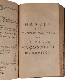 Recueil précieux de la maçonnerie Adonhiramite... La vraie maçonnerie d'adoption.