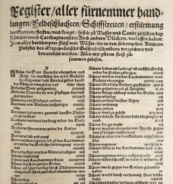 Polybius: Römische Historien des Weisiste Warhafftigsten unnd hochberhümpten Geschichtschreibers Polybii.