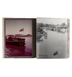 Navigation rhénane. Photographies et maquette.