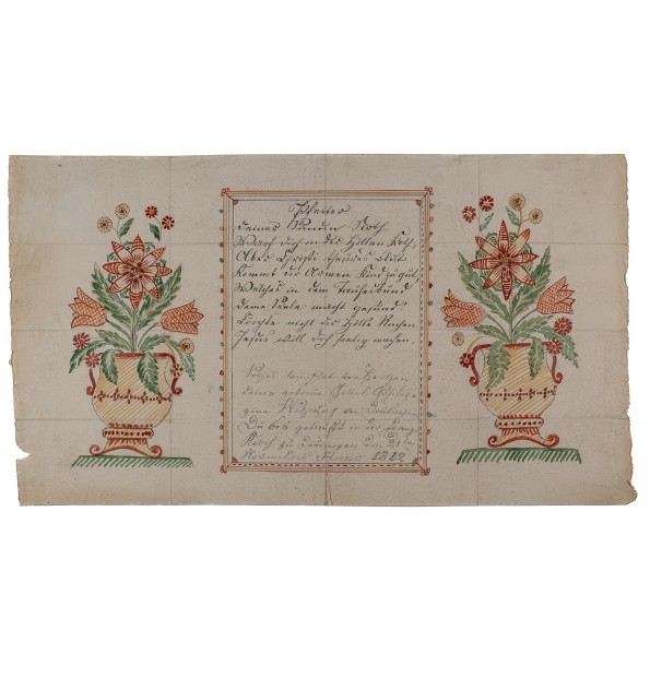 Souhait de baptême. Drulingen 1812.