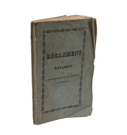 Règlement des notaires de l'arrondissement de Colmar.