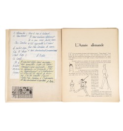 L'armée allemande. Avec un dessin original.