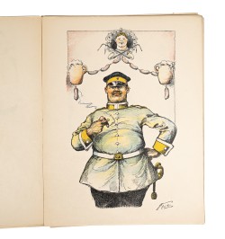 L'armée allemande. Avec un dessin original.