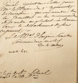 [Général Kellerman] Deux lettres autographes.