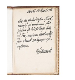 Prince Otto von Bismarck. Manuscrit autographe. 1885, 1894.