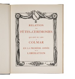 Colmar au lendemain de la Libération.