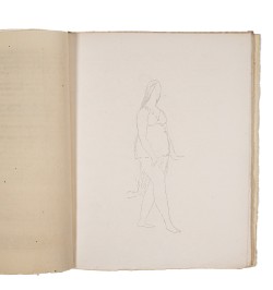 Dessins sur les danses d'Isadora Duncan