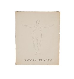Dessins sur les danses d'Isadora Duncan