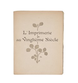 L'imprimerie et les procédés de gravure au vingtième-siècle.