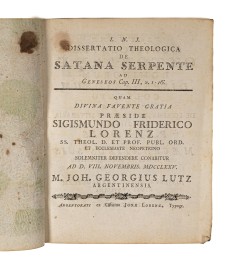 [Brokatpapier/ papier doré gaufré] Thèses strasbourgeoises