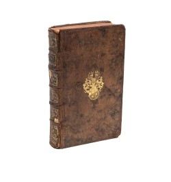 Reliure aux armes de la famille Mieg.