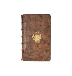 Reliure aux armes de la famille Mieg.