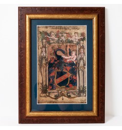 Ex-libris enluminé de Jacques de Gottesheim vers 1525.