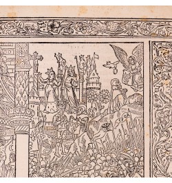 Baptême de Clovis. Gravure sur bois datant de 1488.