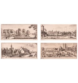 Les quatre saisons - Vues de Strasbourg.