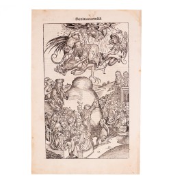 [Liber Chronicarum/1493] Sermon et chute de l'Antéchrist.