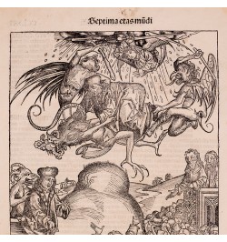 [Liber Chronicarum/1493] Sermon et chute de l'Antéchrist.
