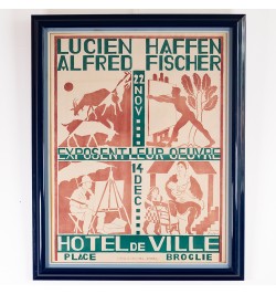 [Affiche d'exposition] Lucien Haffen & Alfred Fischer.