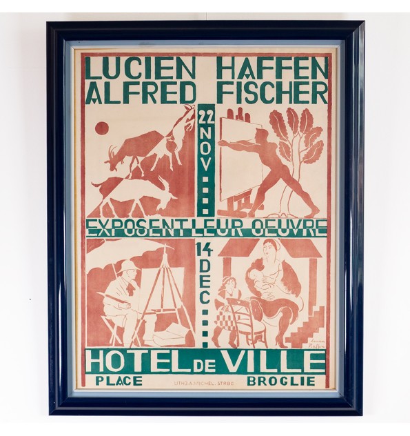 [Affiche d'exposition] Lucien Haffen & Alfred Fischer.