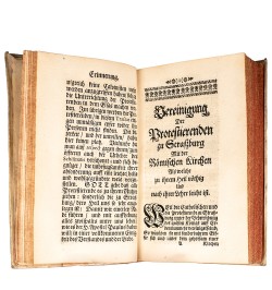[Protestantisme/Catholicisme] Vereinigung der Protestierenden zu Straßburg mit der Römischen Kirche.