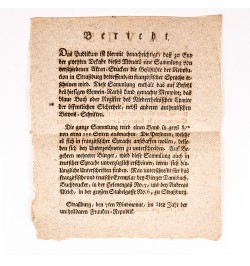 Recueil de pièces authentiques servant à l'histoire de la Révolution à Strasbourg.