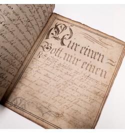 [Manuscrit/calligraphie] Ein Gott regiert die Welt...