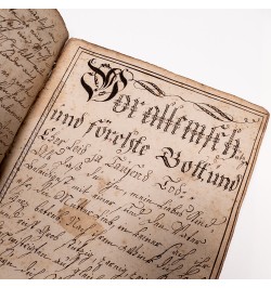 [Manuscrit/calligraphie] Ein Gott regiert die Welt...